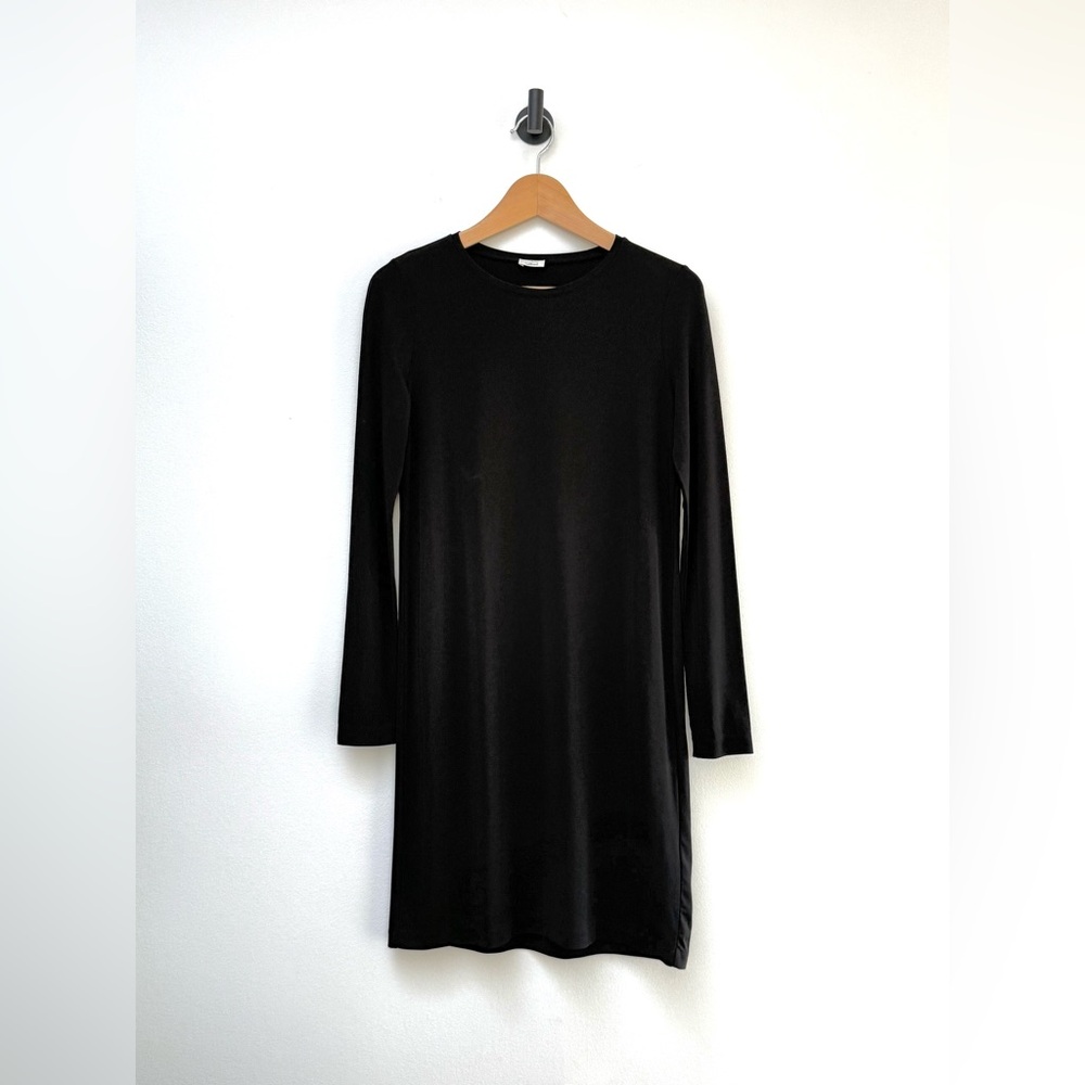 Aritzia Wilfred Metonymie Long Sleeve Dress in Black